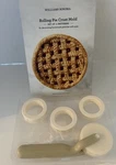 New Open Box Williams Sonoma Rolling Pie Crust Mold 4 Patterns. Fixed Price $20.00.