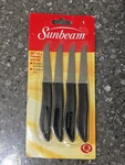 Sunbeam Nos Set Of 4 Paring Knives Stainless New - Lifetime Warranty. Fixed Price $14.95.