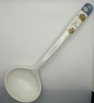 Vintage Apple Print Melamine Ware Plastic Spoon Ladle Kitchen Utensil No 9183. Fixed Price $9.00.