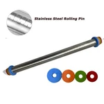 Techtongda 17" Rolling Pin Adjustable Dough With 4 Thickness Controllers. Fixed Price $10.88.