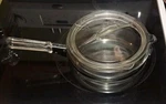Vintage Pyrex Flameware Saucepan Pot 6323B & 6323C Locking Lid Handle. Fixed Price $45.00.
