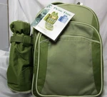Insulated Sorrento Green/blue Picnic Backpack Wine Hiking Camping Tailgate New. Fixed Price $79.99.