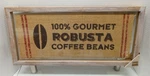 Kitchen Decor 100% Gourmet Robusta Coffee Beans 17" X 8" Wall Plaque With Hooks. Fixed Price $15.99.