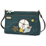 New Chala Turquoise Sand Dollar Shell Deluxe Crossbody Cell Phone Purse Bag Rfid. Fixed Price $60.00.