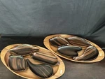 Vintage Lot Of 10 Wooden Serving Trays Dishes Set Kitchenware Charcuterie Nos. Fixed Price $69.95.