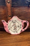Pink Poodle Bag Spoon Rest Dish Bonjour By Ganz Holder Fancy Cozy Teapot. Fixed Price $12.99.