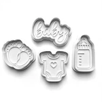 Baby Shower Theme Cutters Set + Stamps For Baking, Cookies, Crafts 1080. Fixed Price $6.80.