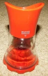 Kuhn Rikon Swiss Design Salt Or Pepper Grinder Mill Red Glass. Fixed Price $9.95.