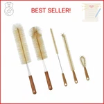 Alink 5-PACK Bottle Brush Cleaner Extra Long Bamboo Handle Water Straw. Fixed Price $14.58.