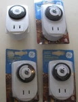 Lot Of Ge 24 Hour Mechanical Timers Indoor Plug W/ Outlet 3 New. Fixed Price $21.95.