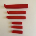 Set Of 6 Pampered Chef Twixit Chip Clips - 3 Sizes; Free Ship. Fixed Price $11.97.