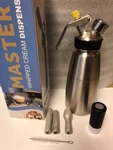 Stainless Steel Dispenser 1 Pint (.5L) Whipped Cream Best Quality Pro. Fixed Price $75.00.