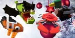 Lego Aquatic Two -clown Fish, Angler Crab, Duck (4 Mini Kits) (157 Pieces). Fixed Price $40.00.