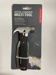 Kikkerland Wooden Hammer Multi-tool 10-IN-ONE Stainless Steel With Handle. Fixed Price $6.99.