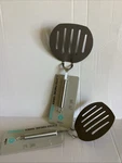 Martha Stewart Nylon 6.5IN Wide Non-stick Slotted Pancake Turner Taupe. Fixed Price $12.00.