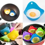 Us 4 Pack Egg Poacher Silicone Poaching Cups Boil Microwave Stove Top Cook. Fixed Price $7.19.