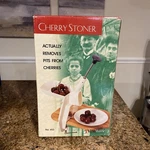 Cherry Stoner Pitter By Villaware Handy Tool No. 653 With Clamp. Fixed Price $14.89.