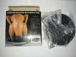 Emson Chicken Roaster With Gravy Pan Vertical Vintage New Box. Fixed Price $14.99.