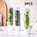 3PCS Herb Saver Storage Container Fresh Keeper Vegetable Preservation Bottl. Fixed Price $10.99.