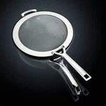 Creuset Splatter Guard Lid Stainless Steel 10 1/4 To 12" New. Fixed Price $79.00.