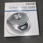 Taylor Digital Glass Platform White Base Food Scale And Kitchen. Fixed Price $18.88.