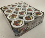 Ball 4 Ounce Jarden 2005 Quilted Crystal Jelly Jars Fruit Basket Lids 12 Pack. Fixed Price $24.00.