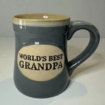 Burton & World Best Grandpa Coffee Mug Cup Gray 16OZ Large. Fixed Price $12.98.