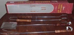 3 Piece Barbecue Tool Set Turner Fork Tong New In Box. Fixed Price $12.99.