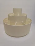Pampered Chef Tool Turn About Caddy Cream Colored Usa Made Retired. Fixed Price $24.99.
