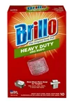 Brillo Heavy Duty Steel Wool Soap Pads 10 Count Extra Tough Grease Cleaner. Fixed Price $11.99.
