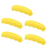 5PCS Silicone Handle Carrier, Colored Grocery Bag Yellow. Fixed Price $21.94.
