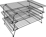 Bakers Secret 3PC 15" X 9" Metal Cookie Cooling Rack Set With Risers. Fixed Price $19.99.