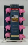 Set Of 4 Pink Pig Corn On The Cobb Holders Cook's Tools. Fixed Price $8.95.