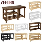 3 Tier Soild Wooden Shoe Rack Storage Bench Seat Shelf Organizer Unit Entryway. Fixed Price $30.99.