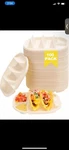 Luvcosy 100 Pcs Small Disposable Taco Plates For Party Cornstarch Holder. Fixed Price $70.00.