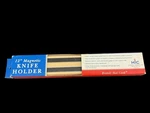 12 Harold's Kitchen Magnetic Knife/tool Holder Wood. Fixed Price $15.00.