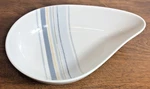 Noritake Ambience Java Graphite Swirl 9 X 6" Ceramic Teardrop Dish Nwt. Fixed Price $14.00.