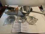 Food Stainless Steel With 3 Discs Rotary For Tomato Sauce Potato. Fixed Price $24.00.