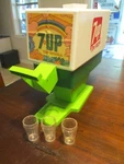Kids 7UP Drink Dispenser & 3 Original Plastic Glasses Chilton Toys. Fixed Price $106.25.