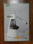New Chef'n Fresh Force Tabletop Citrus Press, Stainless Steel/wood/finish White. Fixed Price $39.99.