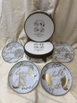 2 Sets Boxed 4 Boston Warehouse Golden Fruits 6.5 Snack Plate Cib Porcelain. Fixed Price $39.99.
