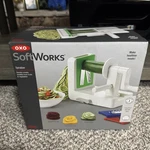 Oxo Good Grips 3-BLADE Tabletop Spiralizer With Stronghold Suction, White. Fixed Price $19.99.