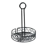 Winco WBKH-7R 7.5" Dia. Black Round Condiment Caddy 1 Doz. Fixed Price $168.04.