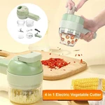 Handheld Electric Vegetable Cutter 4-IN-1 Food Chopper For Garlic Ginger Meat. Fixed Price $16.99.