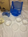 Pampered Chef Ice Shaver Snow Cone Maker #2945 W/ Box Containers Recipe Booklet. Fixed Price $9.99.