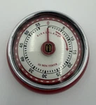 Kikkerland Retro 55 Minute Timer Mechanical Magnetic Copper Chrome Kitchen. Fixed Price $20.00.