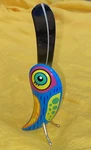 Pylones Whimsy Butter Knife Dip Spreader Retro Standing Blue Bird French Design. Fixed Price $24.95.