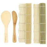 Bamboomn Brand - Sushi Rolling Kit 2X Mats, 1X Rice Paddle, Spreade. Fixed Price $12.85.