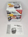Hamilton Beach Breakfast Sandwich Maker #25475W Silver & Black / Minutes New. Fixed Price $25.97.