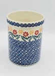 Polish Pottery Kitchen Utensil Holder Manufaktura Boleslawiec Marigold Foral 2QT. Fixed Price $69.52.